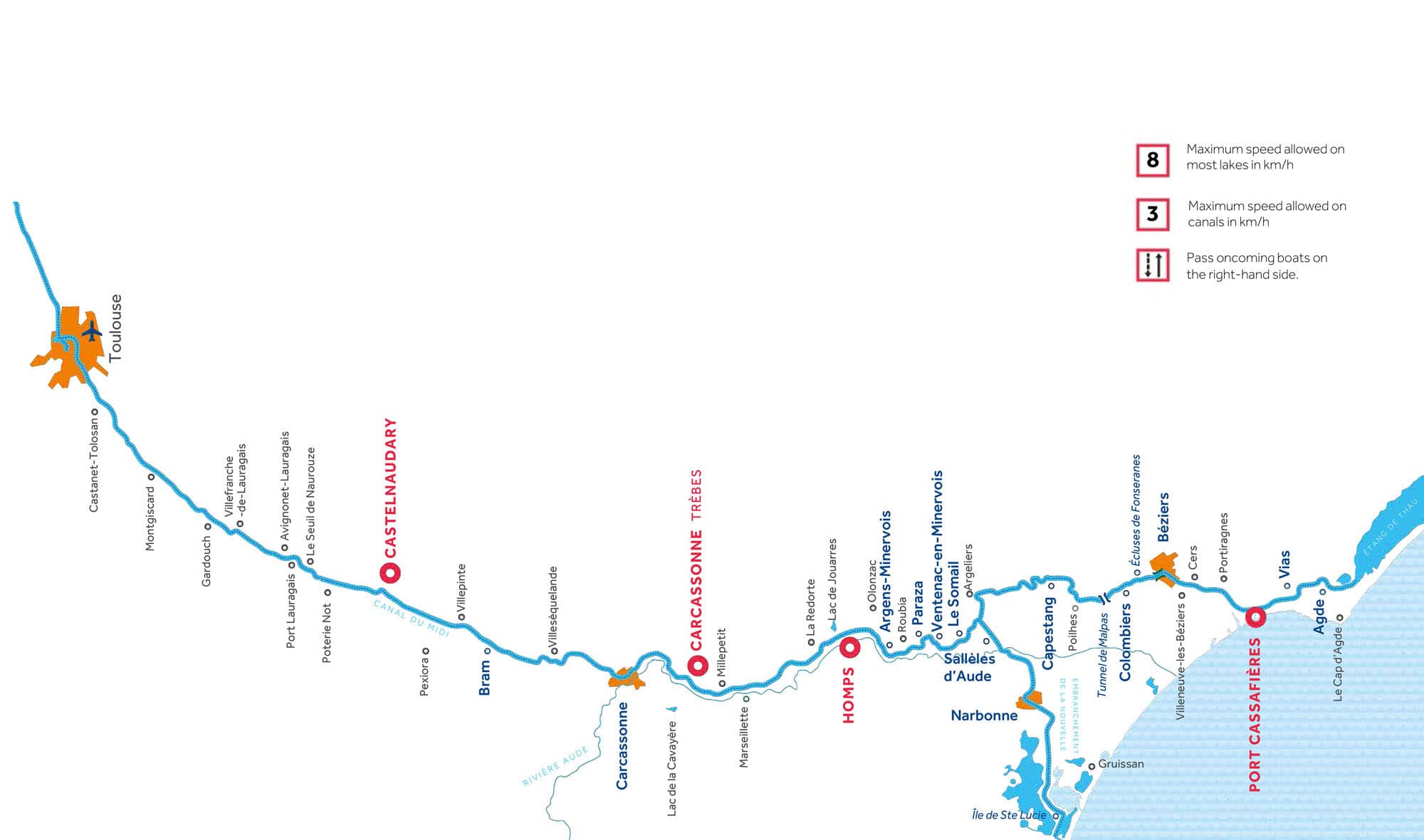 Canal Du Midi Kanalbootroute Canal Du Midi Kanalbootroute